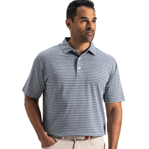 Heather Pin Pop Stripe Pique