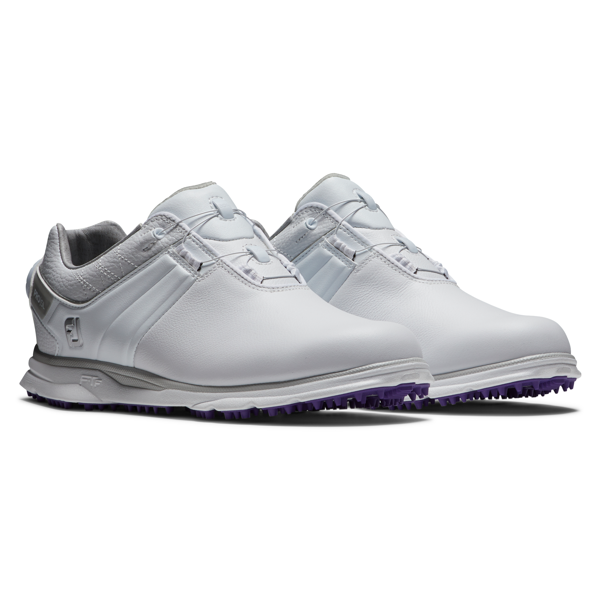 FootJoy Women's Pro SL Boa Golf Shoes | 8.5 | White Purple