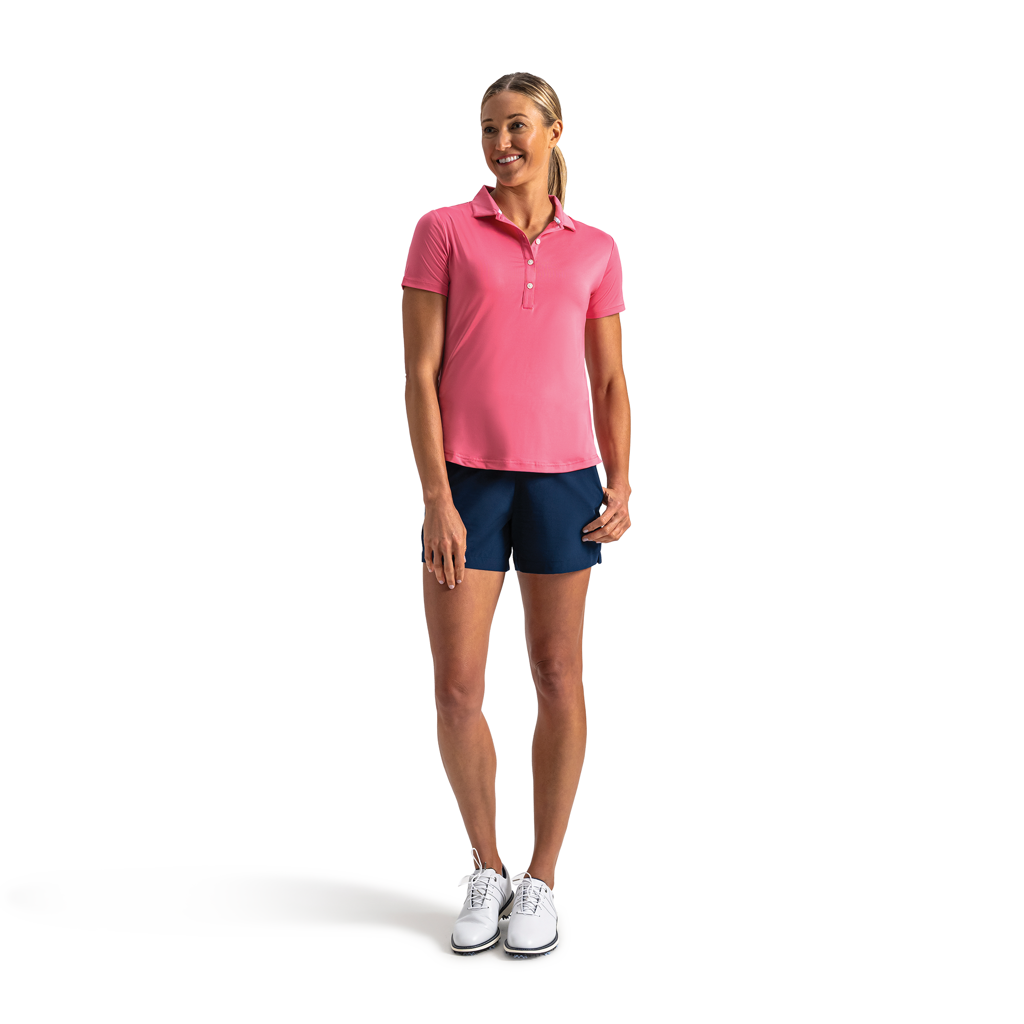 Solid Lisle Self Collar Women