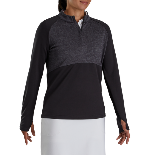 Heather Block Half-Zip Mid-Layer Women