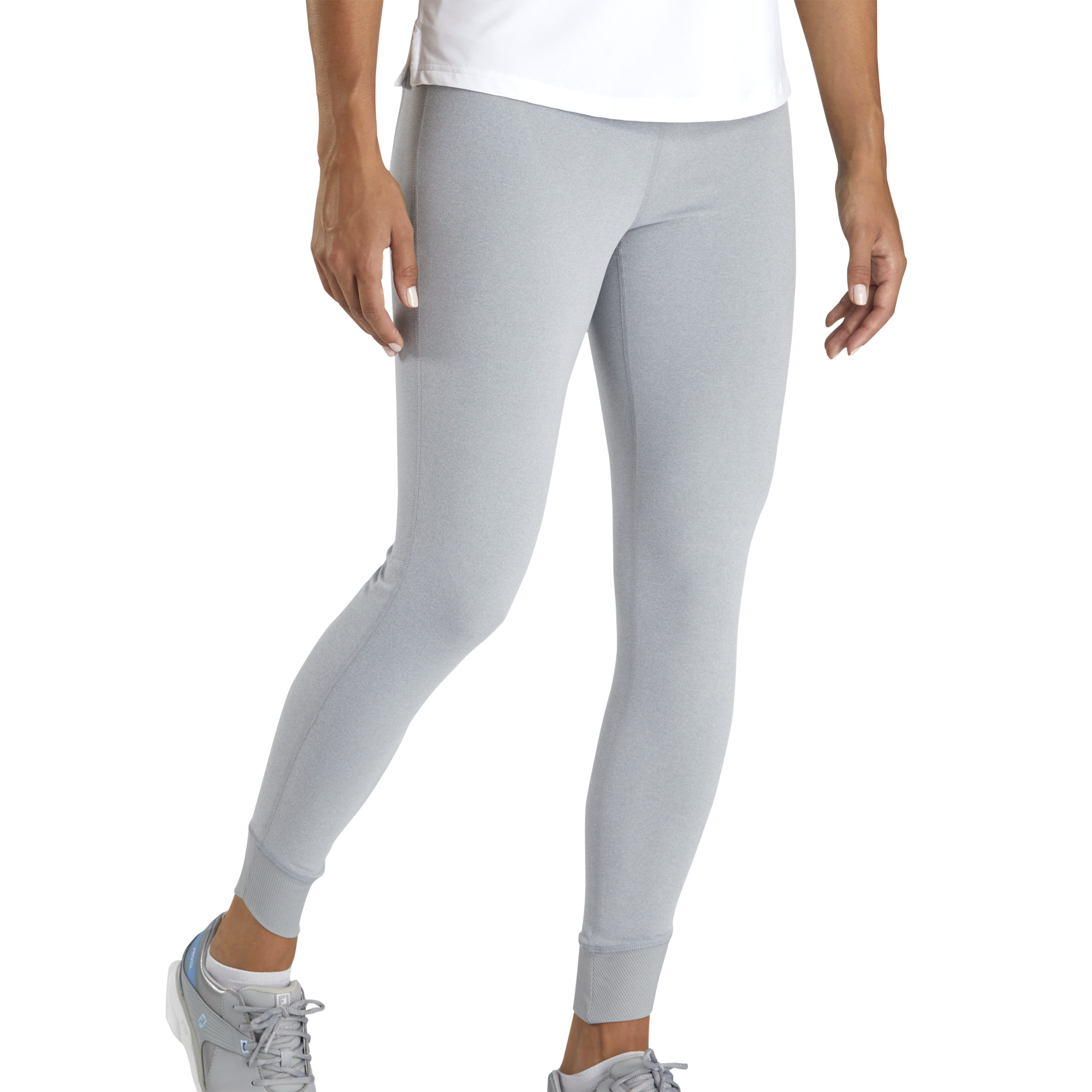 Ankle Length Rib Block Leggings Women 