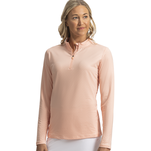 Quarter-Zip Long Sleeve Sun Protection Women-Previous Season Style