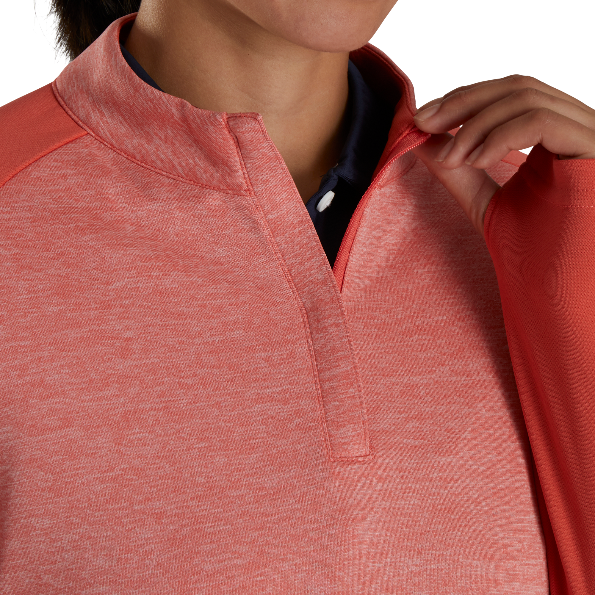 Heather Block Half-Zip Mid-Layer Women