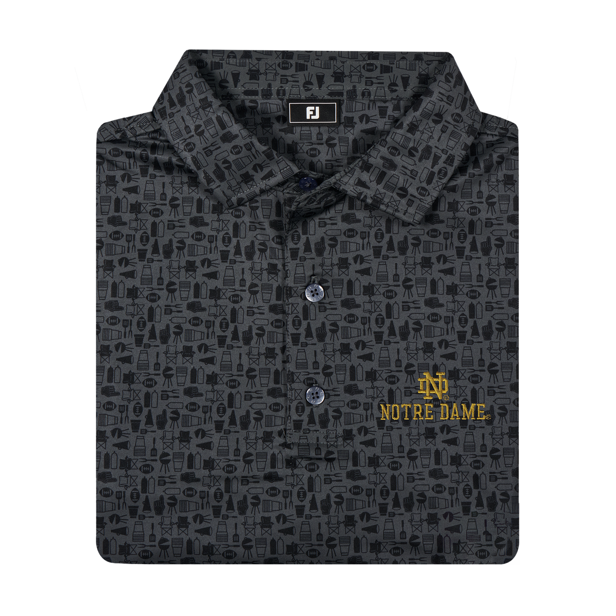 notre dame dress shirts Cutter & Buck Notre Dame Fighting Irish Alumni - Skyline Recycled Gingham Mens Long Sleeve Button Down Dress Shirt in Pale Blue/Navy Blue