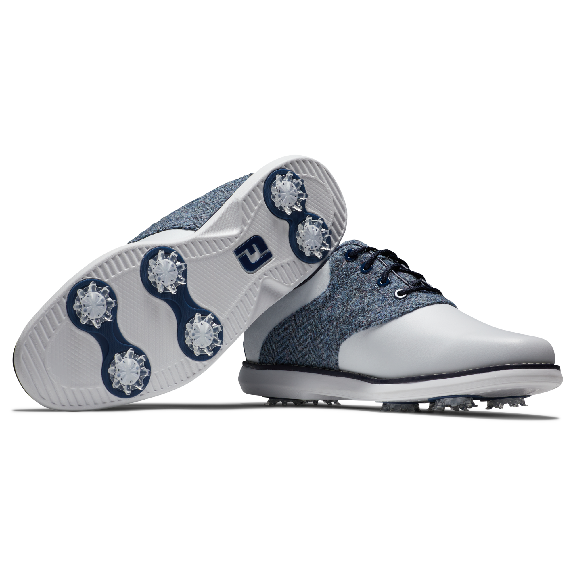 FootJoy Women's Limited Edition Harris Tweed Traditions Golf Shoes 97924 | 8 | White Multi