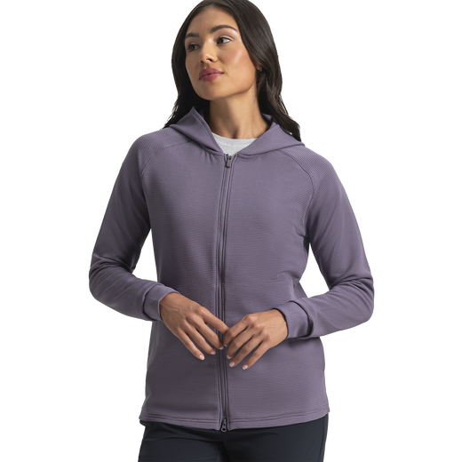 Full-Zip Ottoman Hoodie Women-Previous Season Style