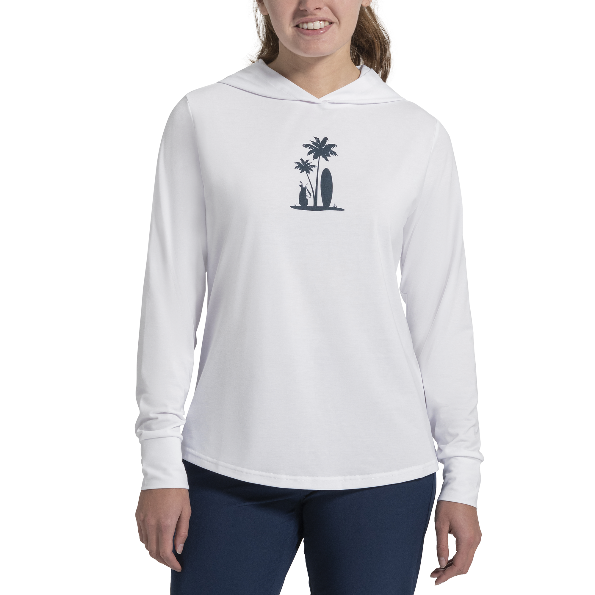 Surf Graphic Hoodie Women-Previous Season Style - FootJoy