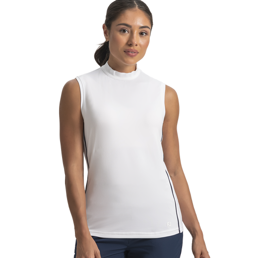 Keyhole Mock Neck Tank Women-Previous Season Style