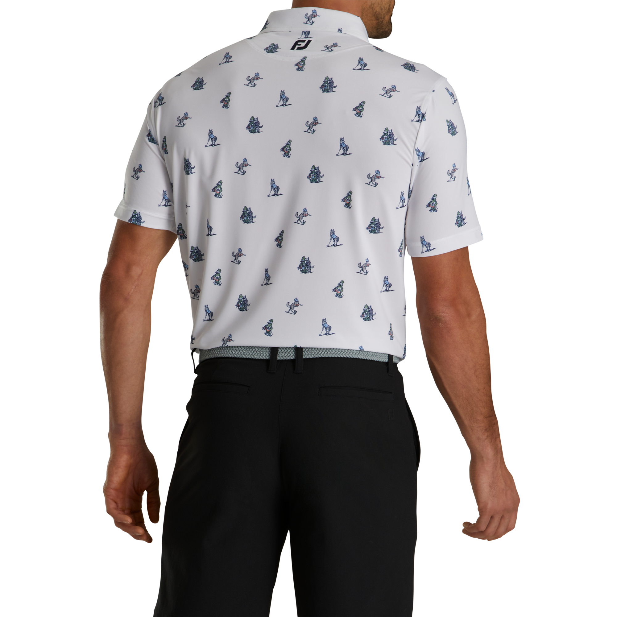 Coyote Print Lisle Self Collar-Previous Season Style