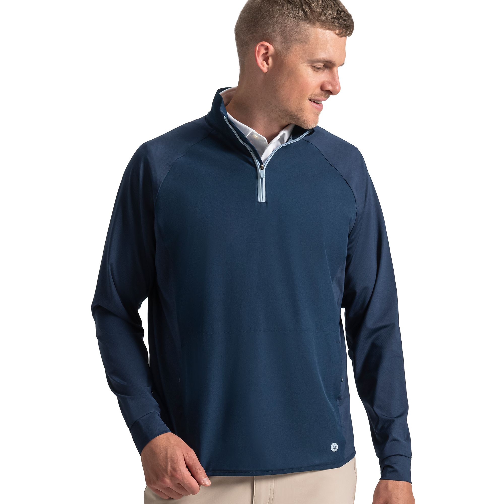FootJoy Men's TempoSeries Tech Mid-Layer Shirt Navy - Size: Large