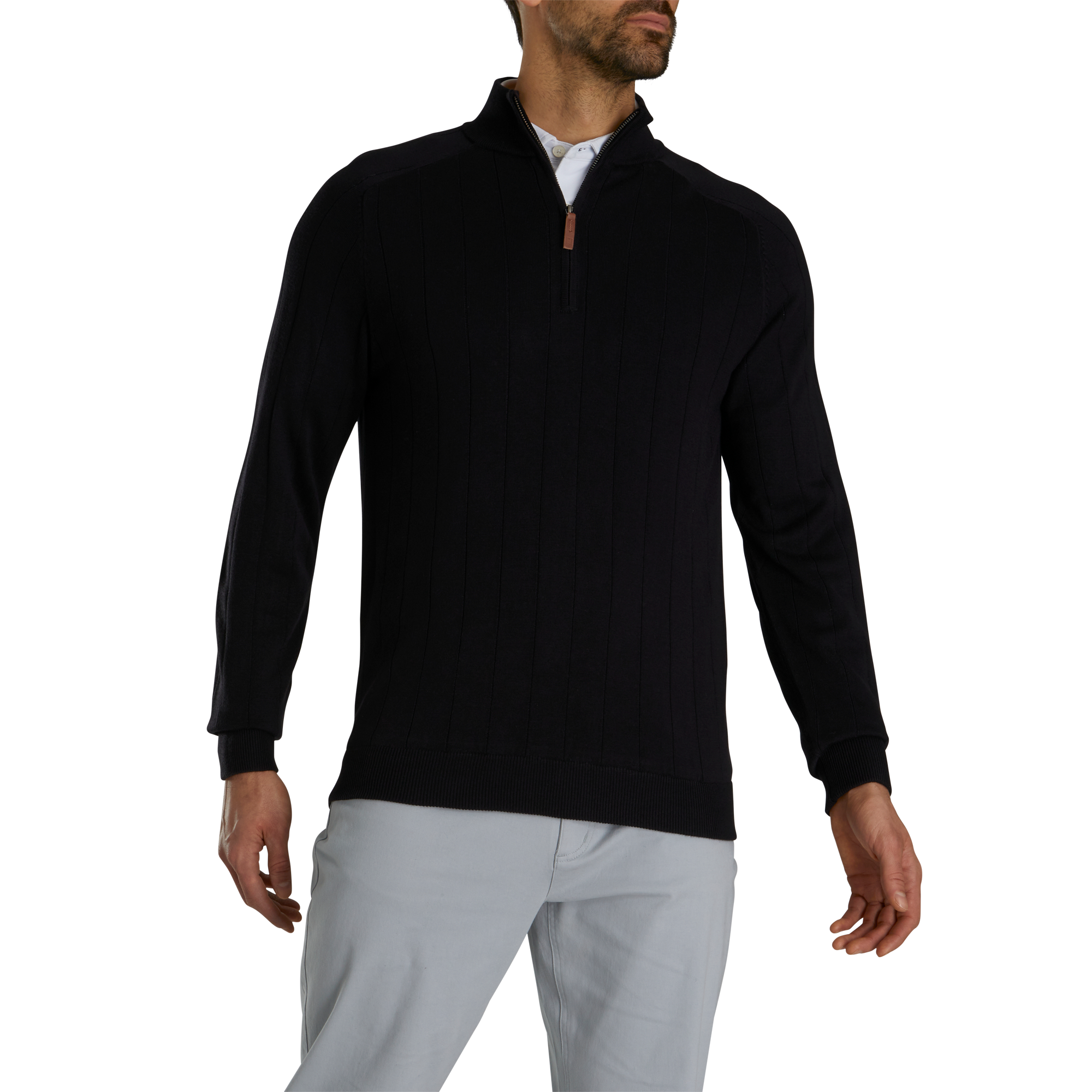 FootJoy Men's Drop Needle Lined Sweater Black - Size: 2XL
