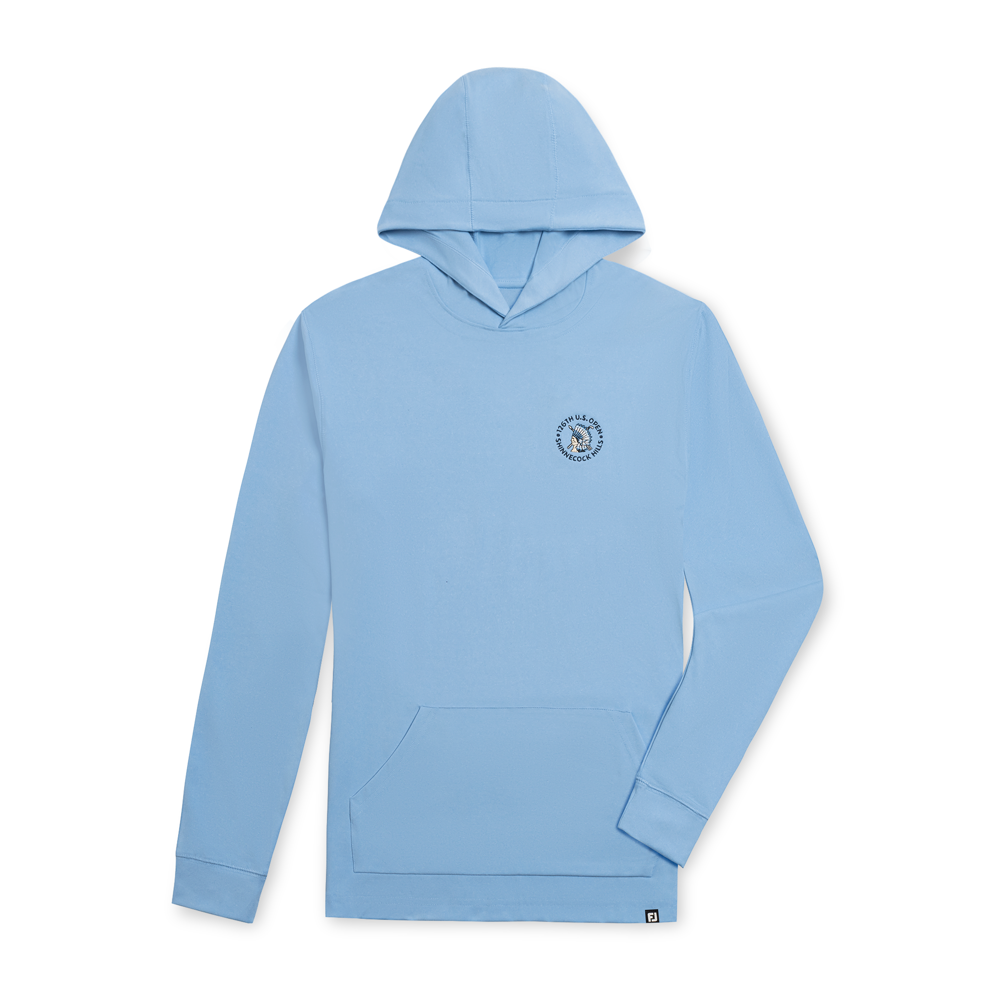 FootJoy Men's 2026 U.S. Open Approach Hoodie Previous Season Style Heather Light Blue - Size: 2XL