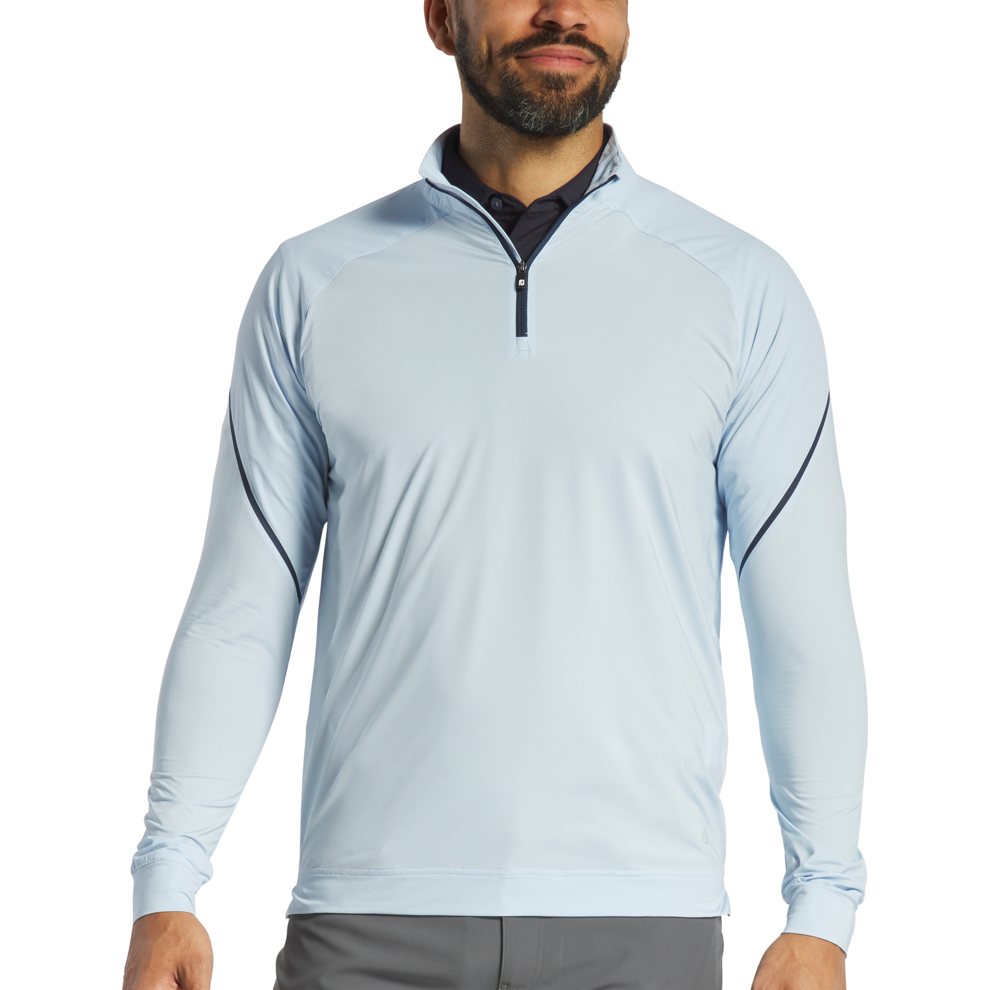 FootJoy Men's TempoSeries Tech Mid-Layer Shirt Previous Season Style Light Blue - Size: 2XL