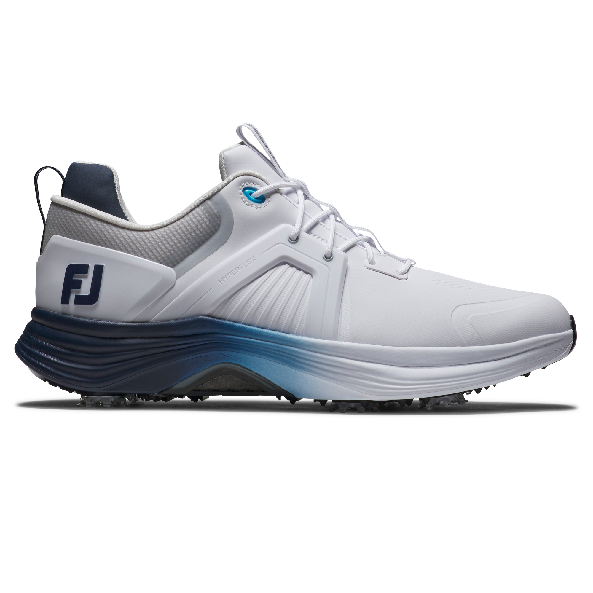 FootJoy Men's HyperFlex Carbon LE Golf Shoes Previous Season Style White/Navy - Size: 8