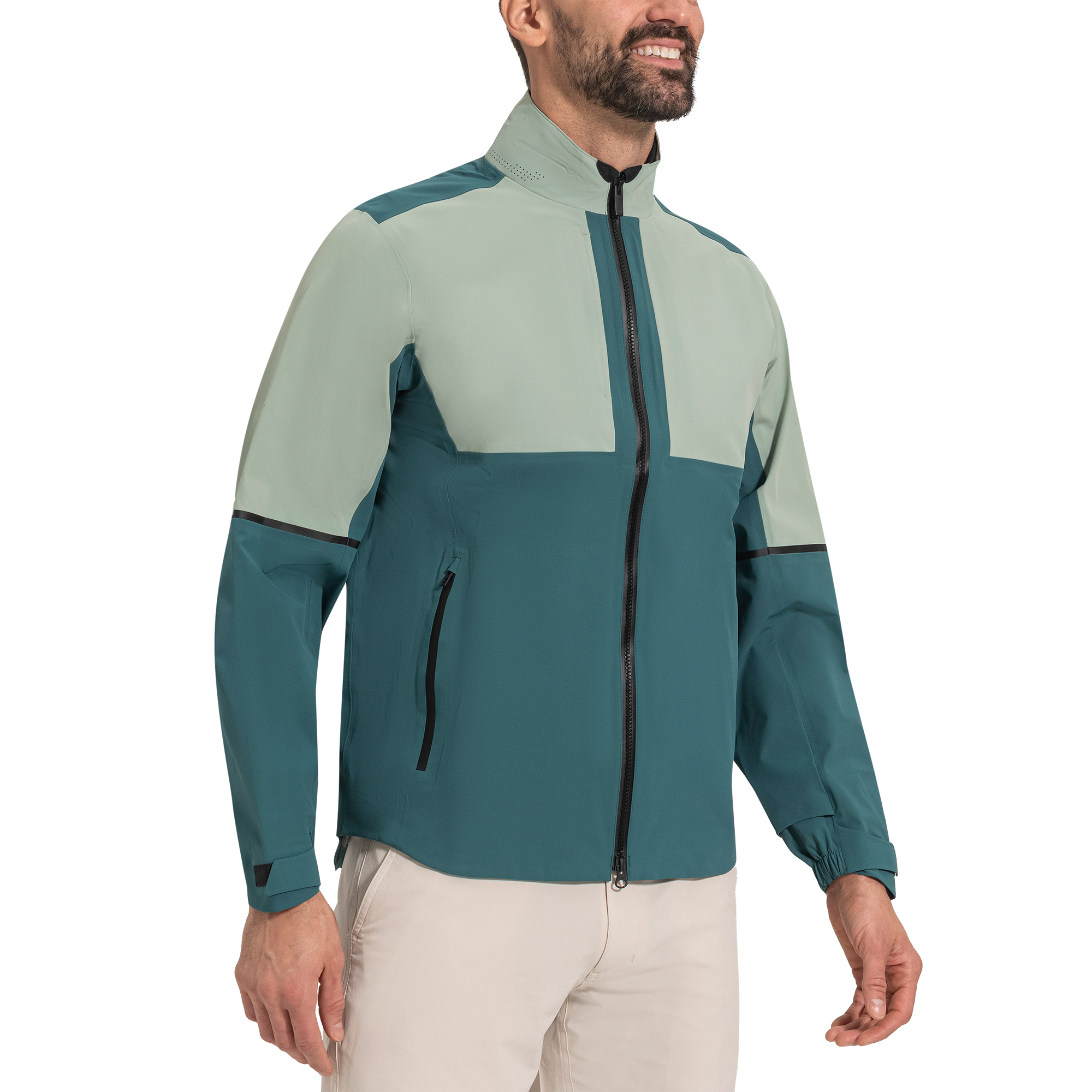 FootJoy Men's DryJoys Select LX Rain Jacket Pine/Sage - Size: Small