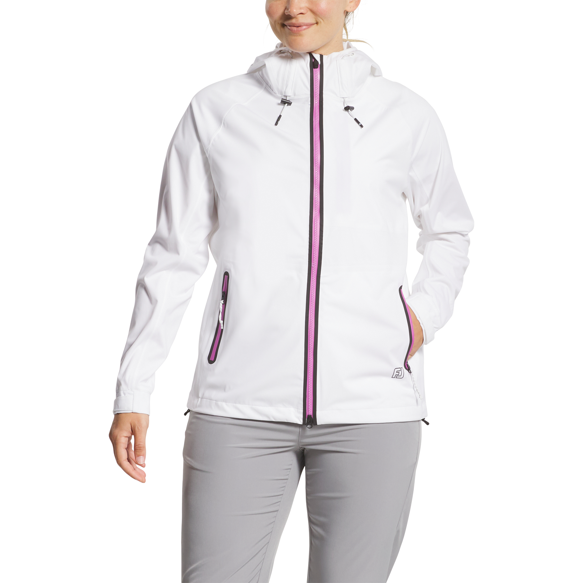 FootJoy Women's HydroKnit Jacket White - Size: Large