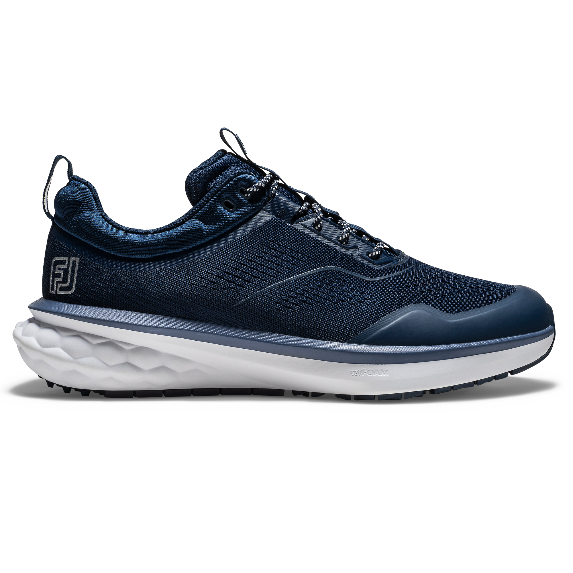 FootJoy Men's Quantum Spikeless Golf Shoes, Size 11.5, Navy/Vintage Indigo Blue