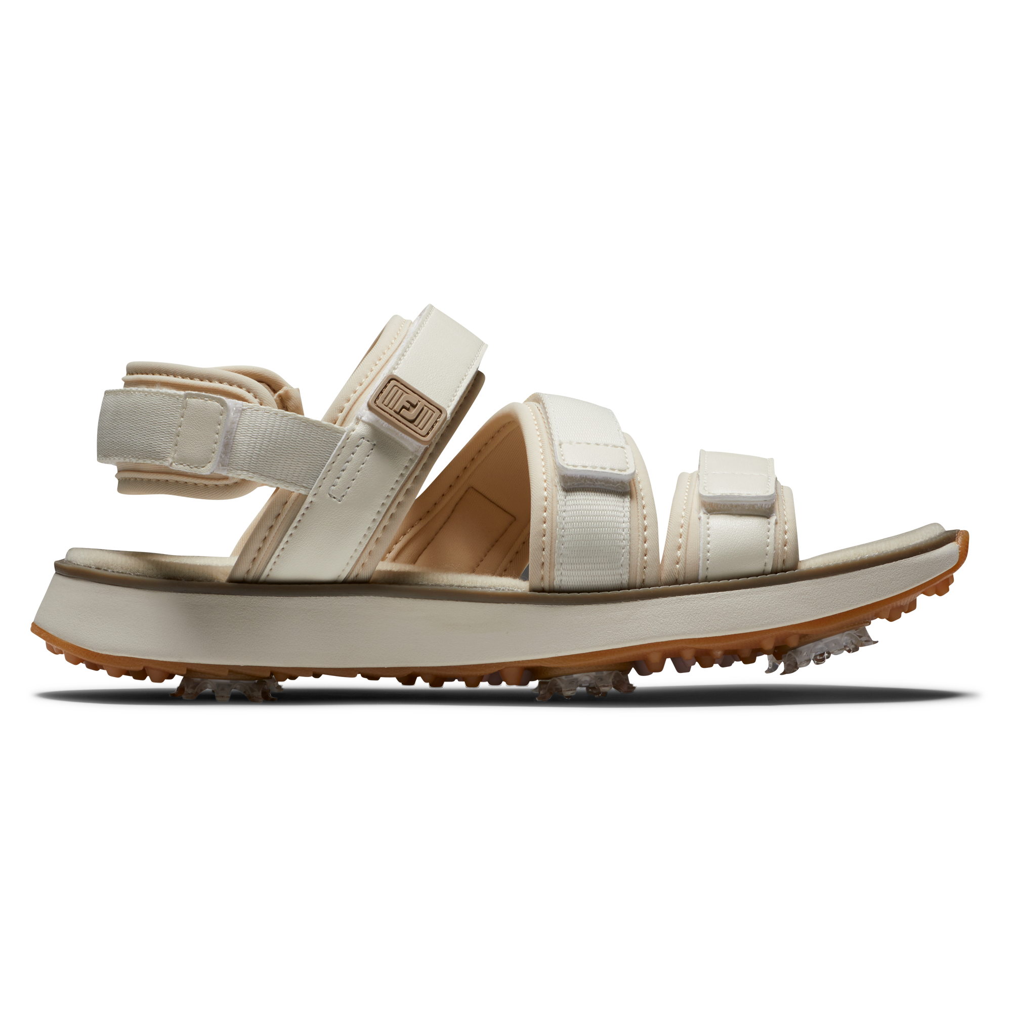 FootJoy Women's Spiked Golf Sandals, Size 6, Sand Tan