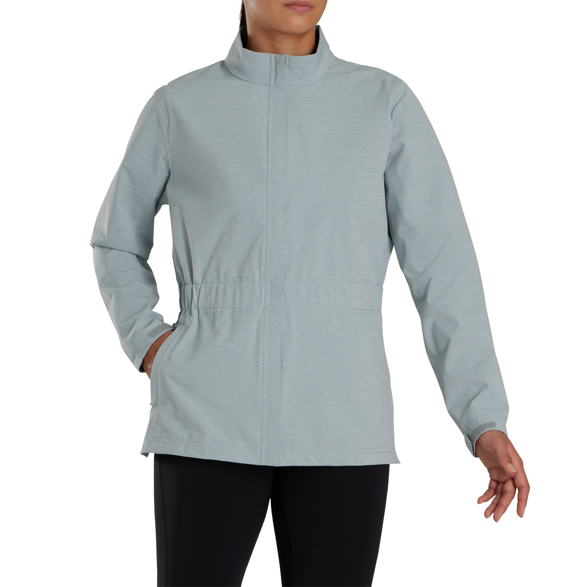 FootJoy Women's HydroLite Rain Jacket Heather Grey - Size: Medium