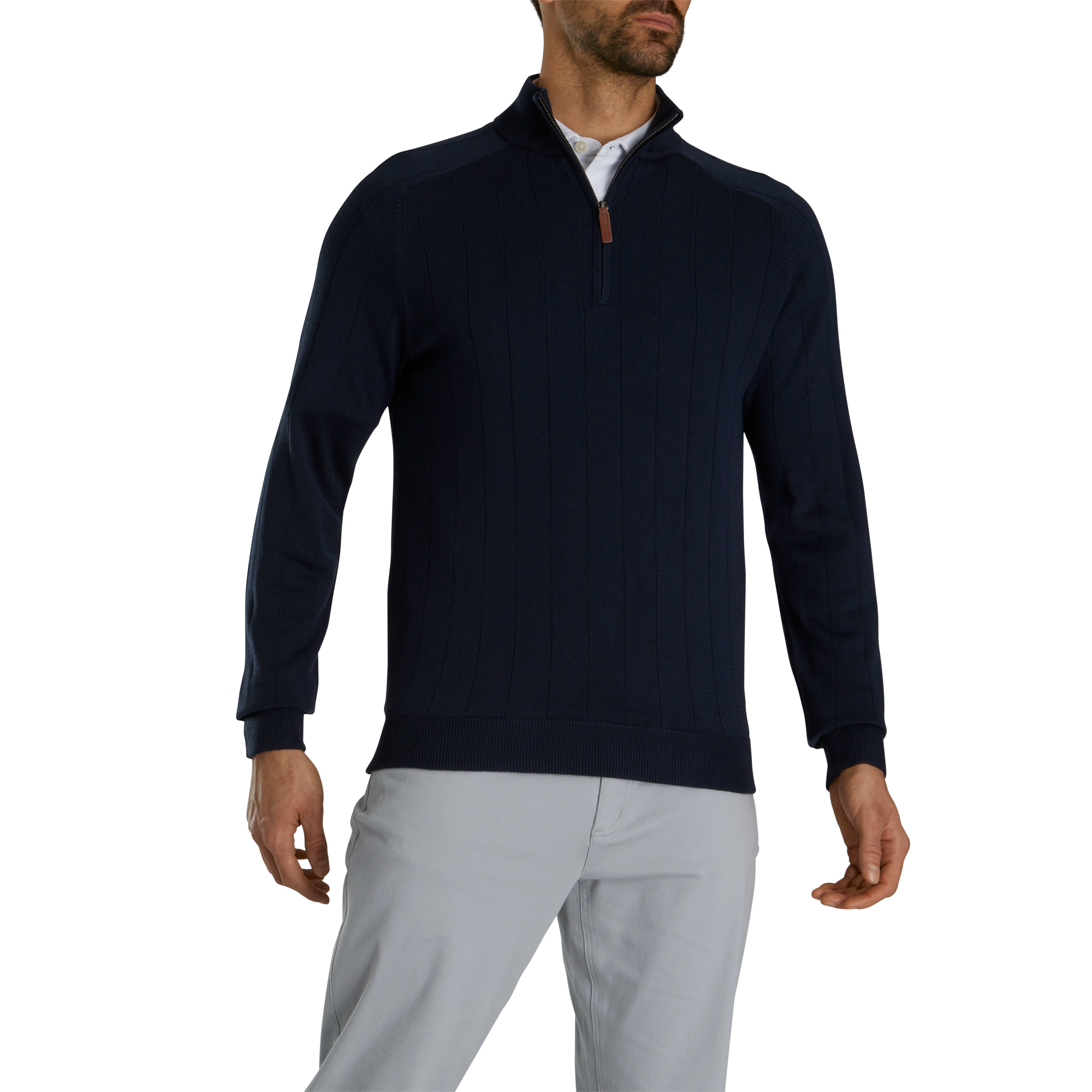 FootJoy Men's Drop Needle Lined Sweater Navy - Size: 2XL
