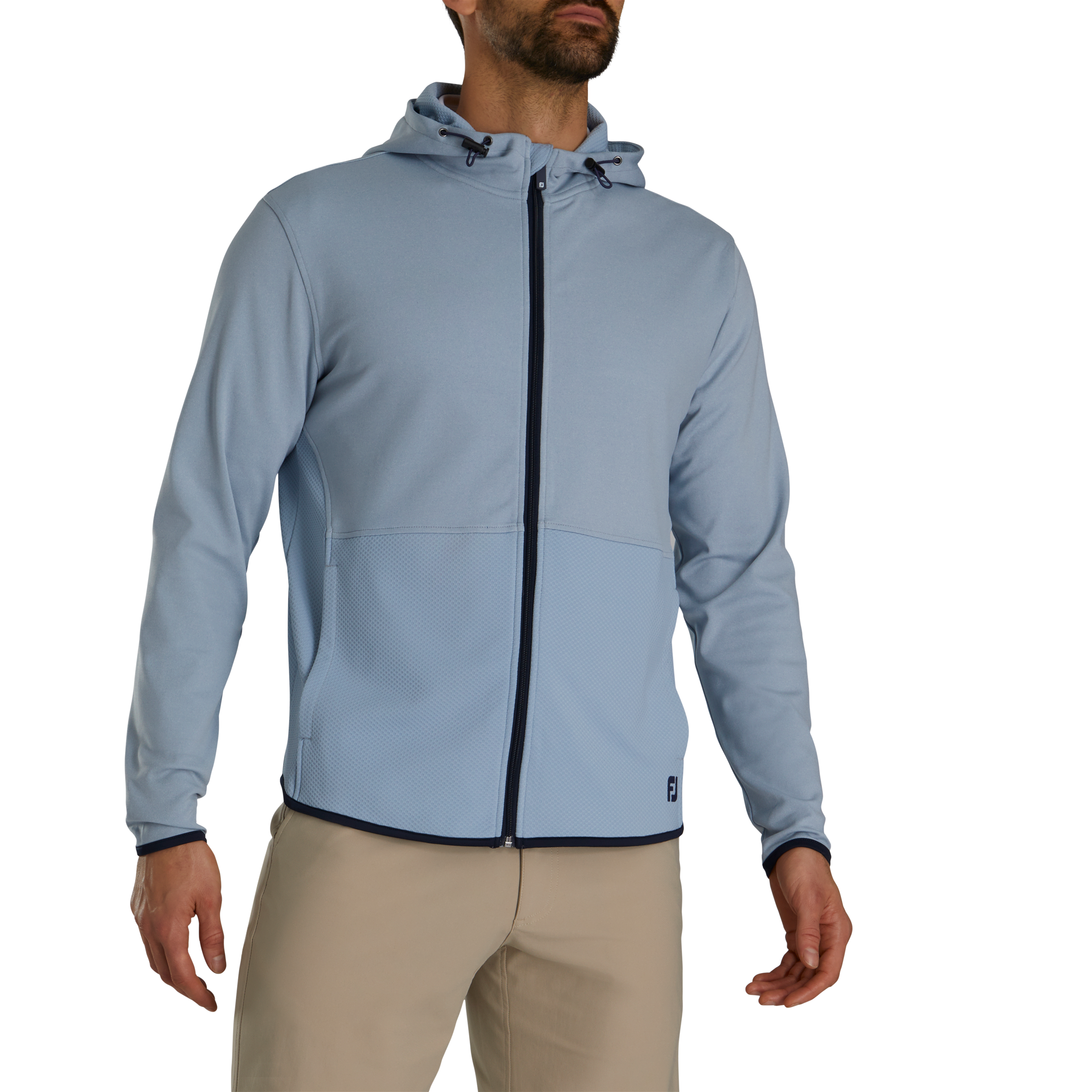 FootJoy Men's ThermoSeries Full-Zip Hoodie Grey - Size: Medium
