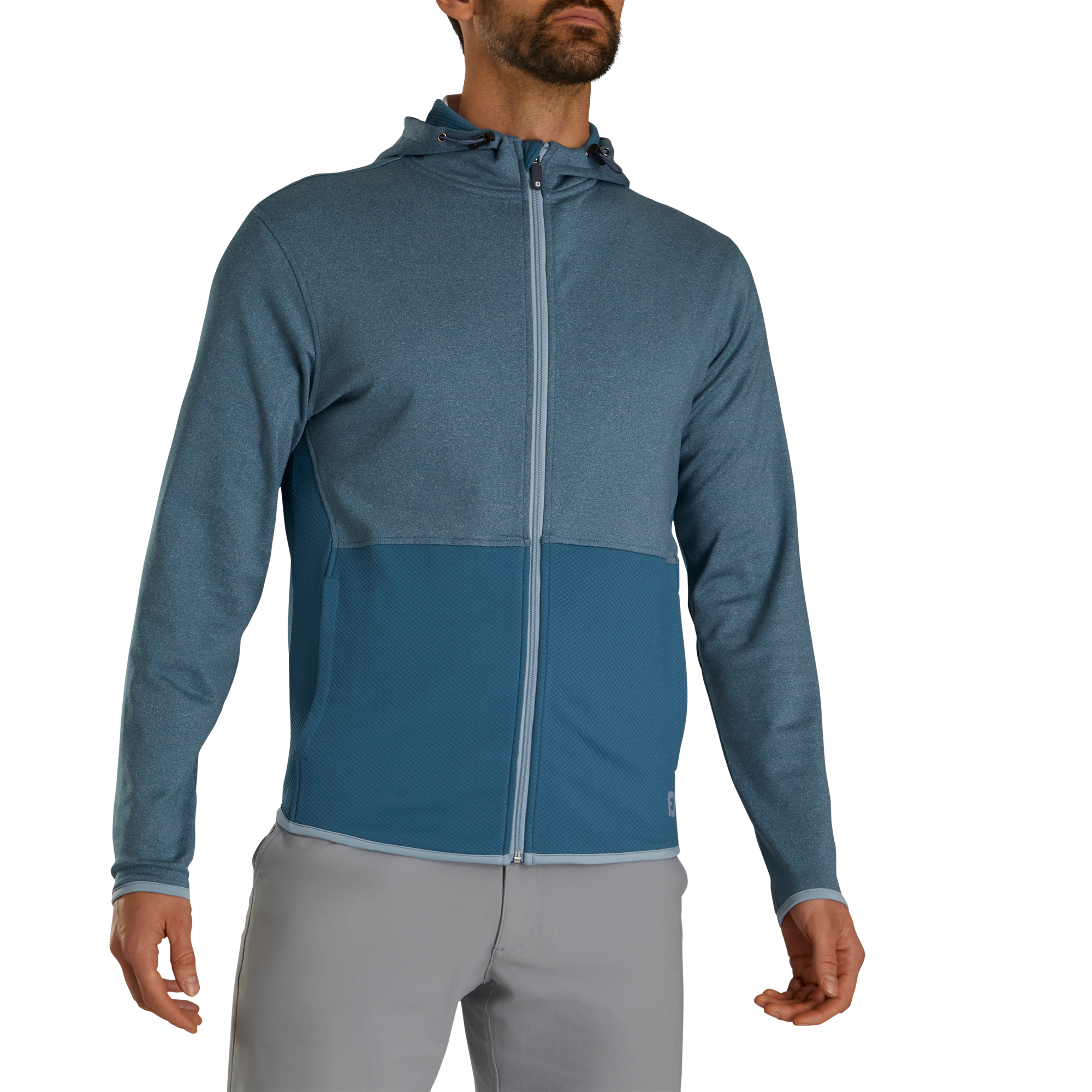 FootJoy Men's ThermoSeries Full-Zip Hoodie Slate - Size: Medium