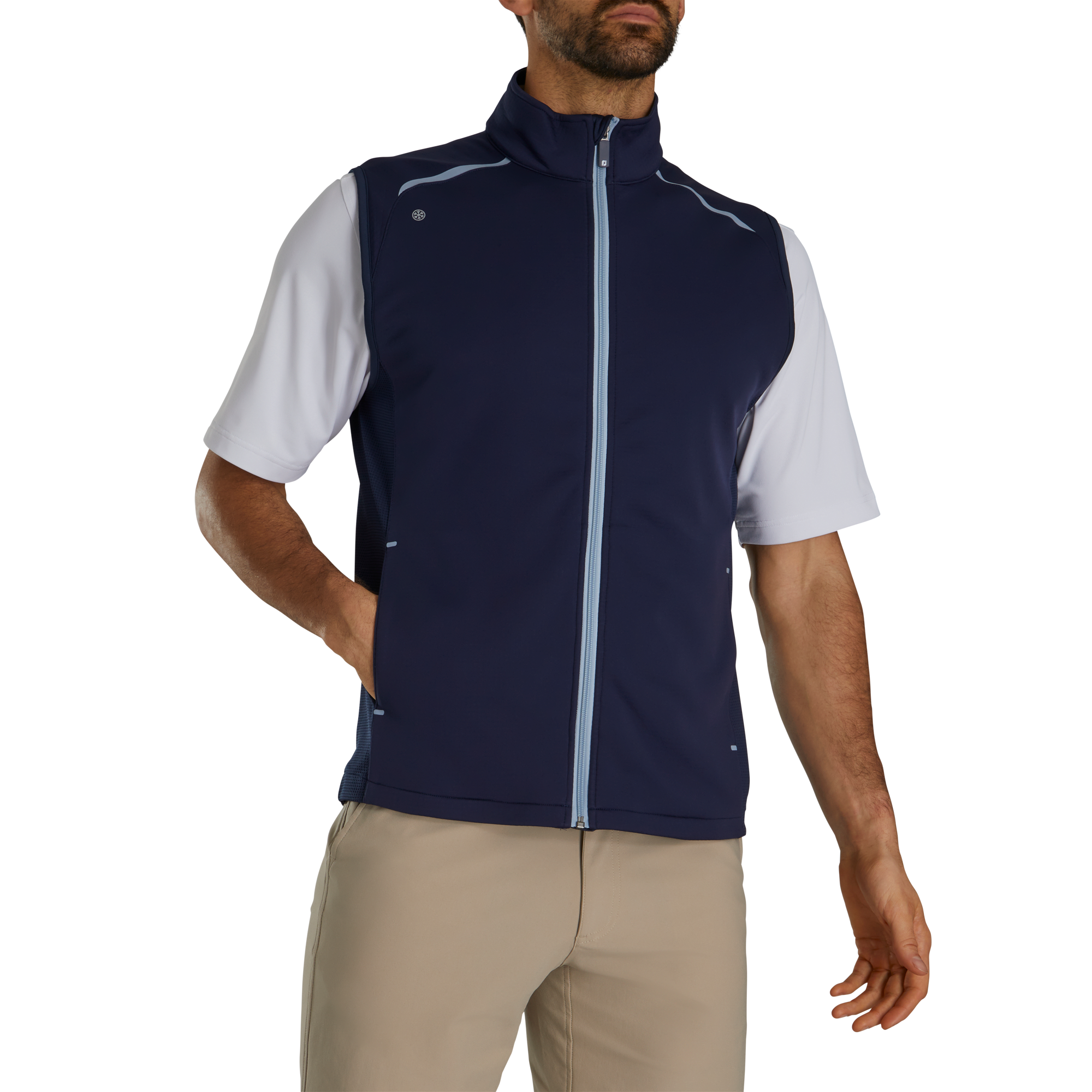 FootJoy Men's ThermoSeries Fleece Back Vest Navy - Size: Small