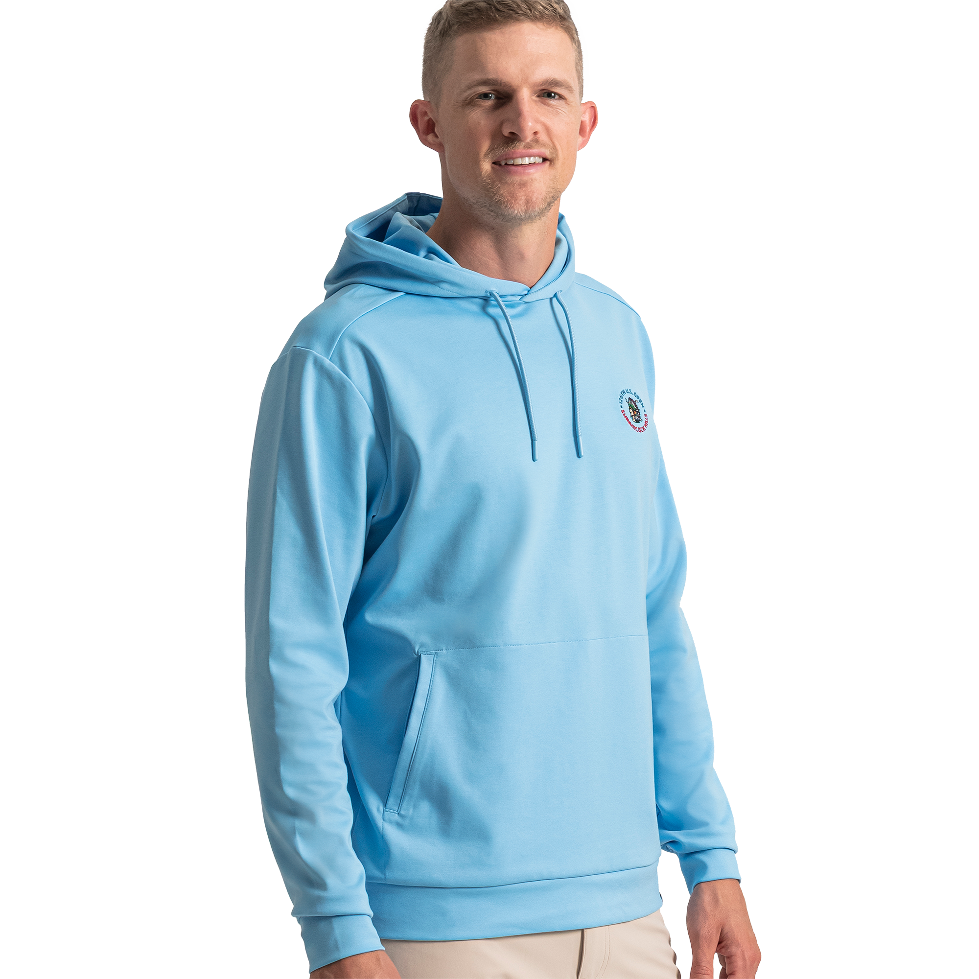FootJoy Men's 2026 U.S. Open Texture Hoodie Previous Season Style Light Blue - Size: 2XL