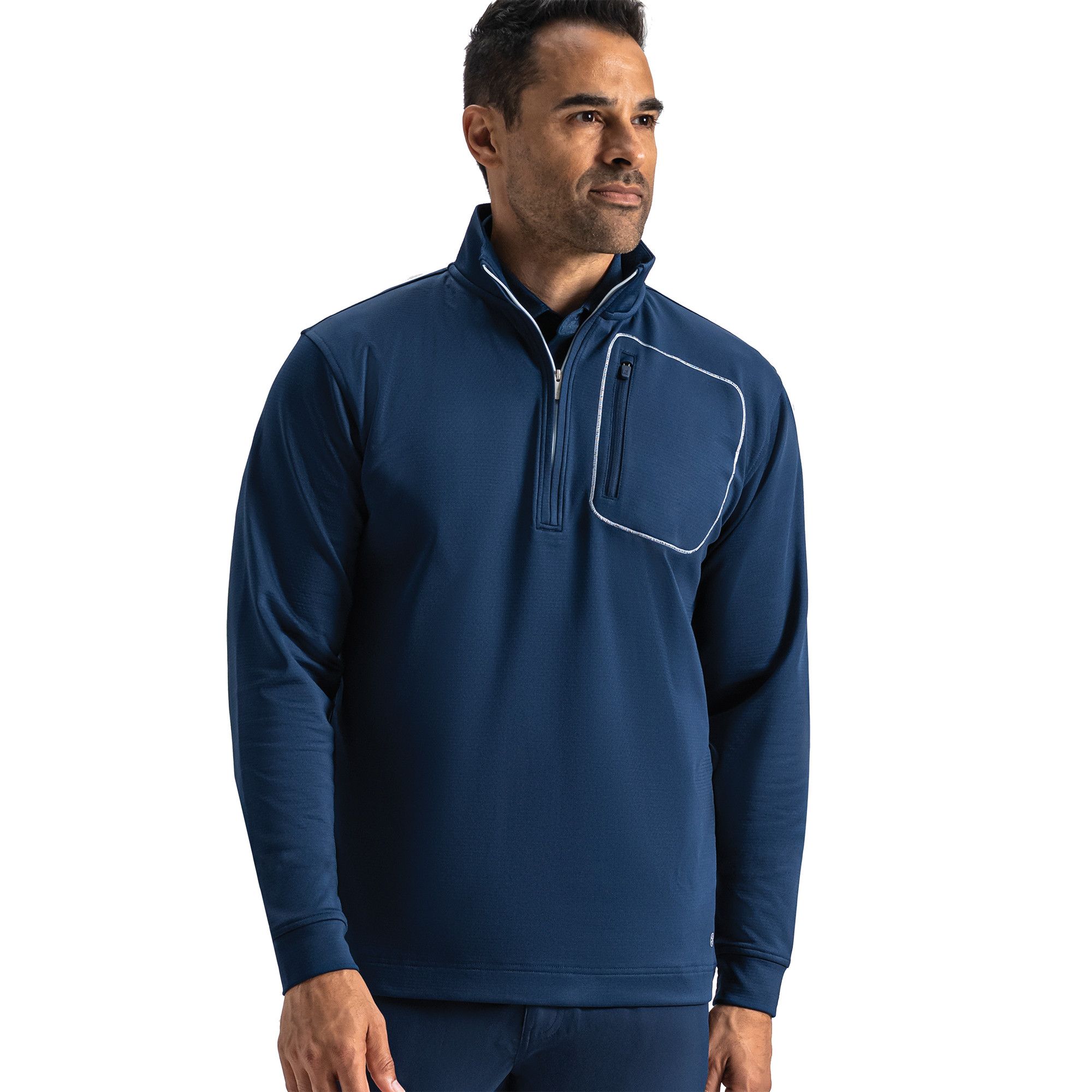 FootJoy Men's ThermoSeries Textured Half-Zip Pullover Sweater Navy - Size: Small