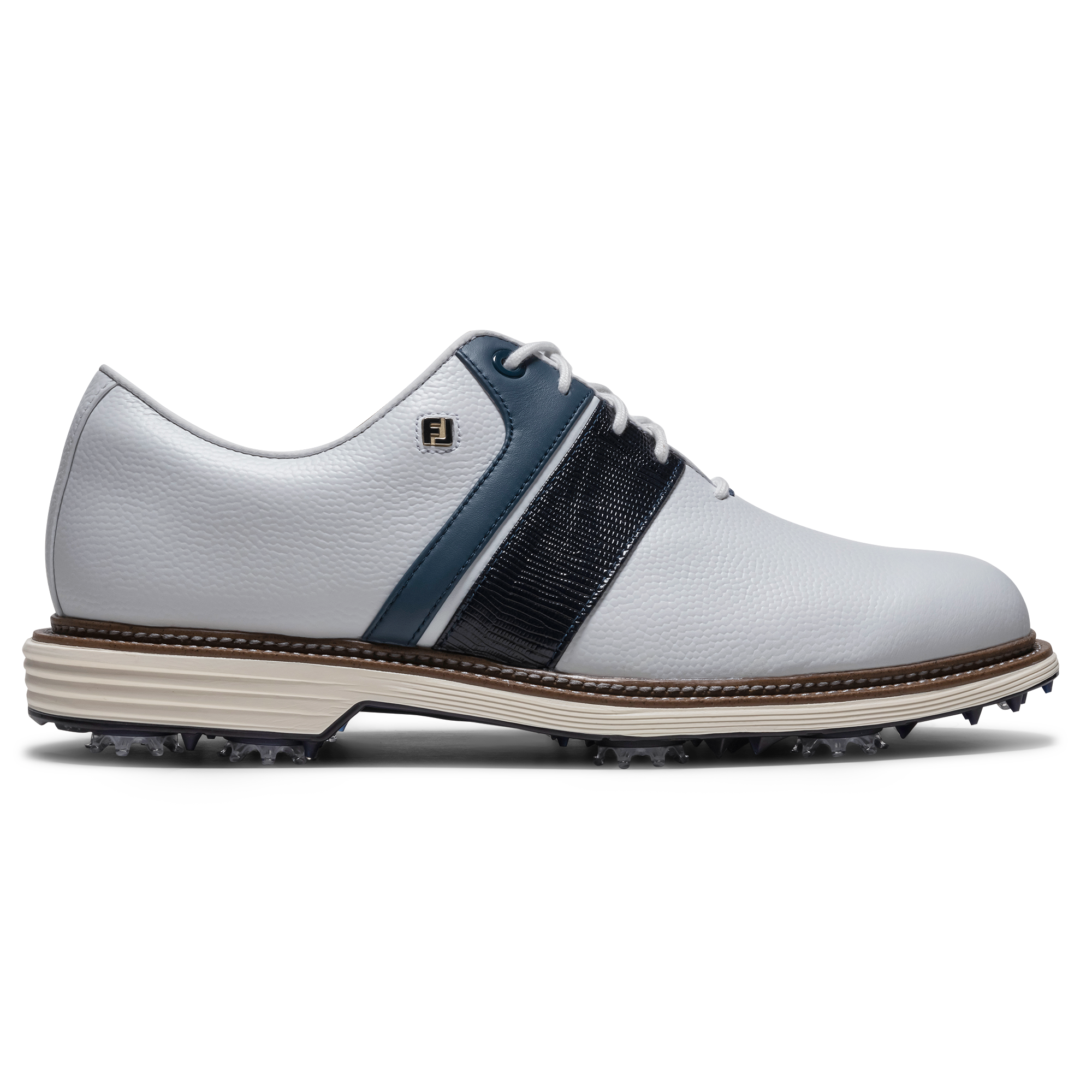 FootJoy Men's Premiere Series - Packard Golf Shoes White/Pageant Blue/Denim - Size: 7.5
