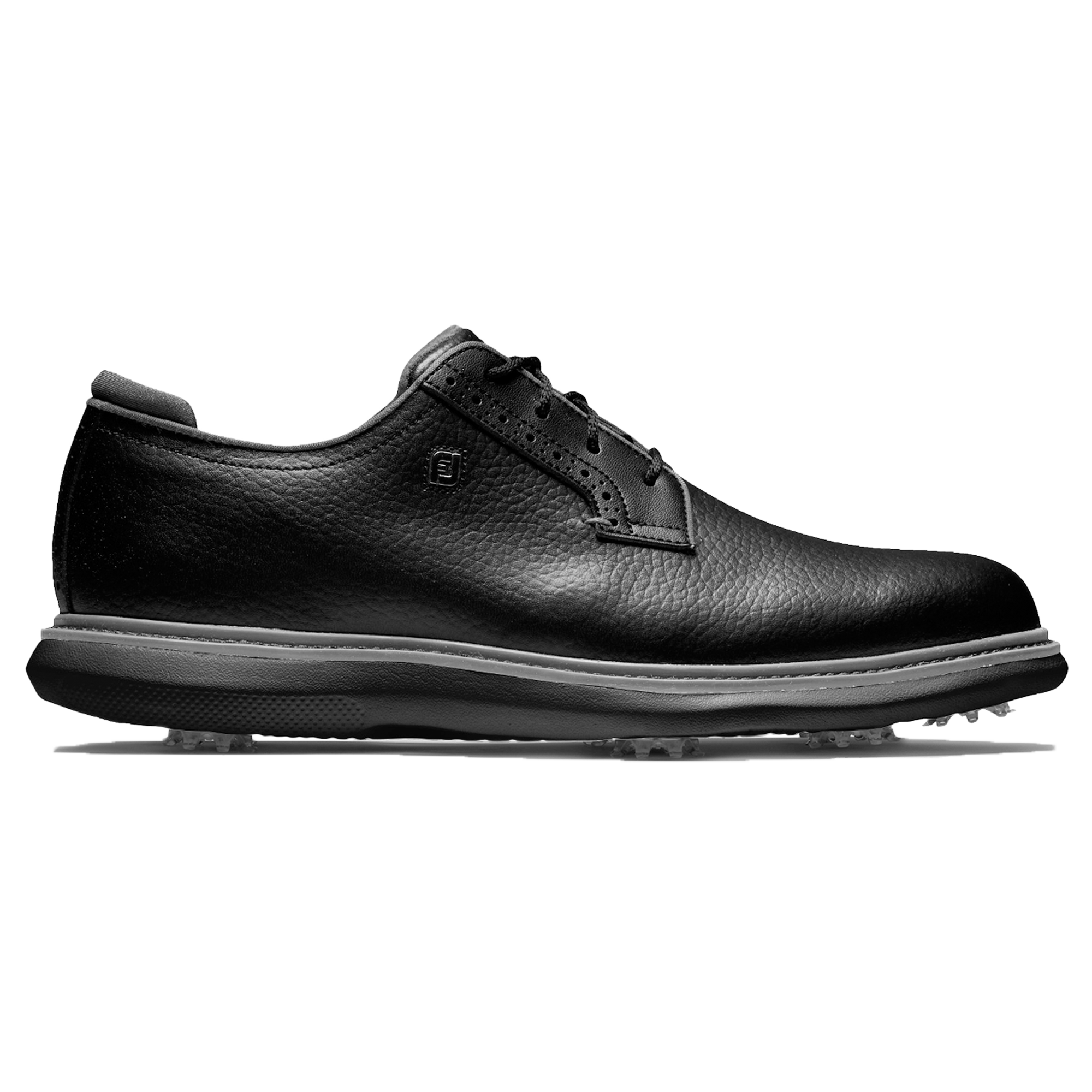 FootJoy Men's FJ Traditions Blucher Golf Shoes Black - Size: 7.5