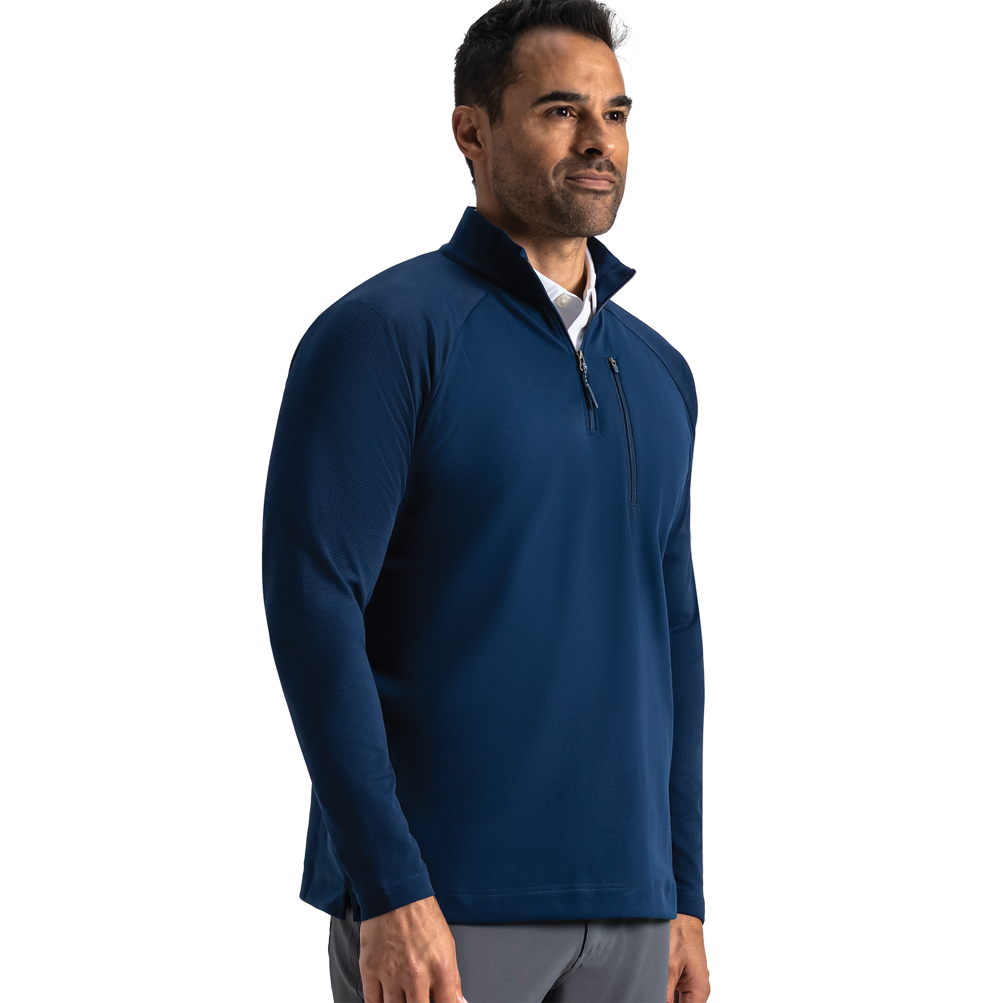 FootJoy Men's Ottoman Mid-Layer Shirt Navy - Size: Large