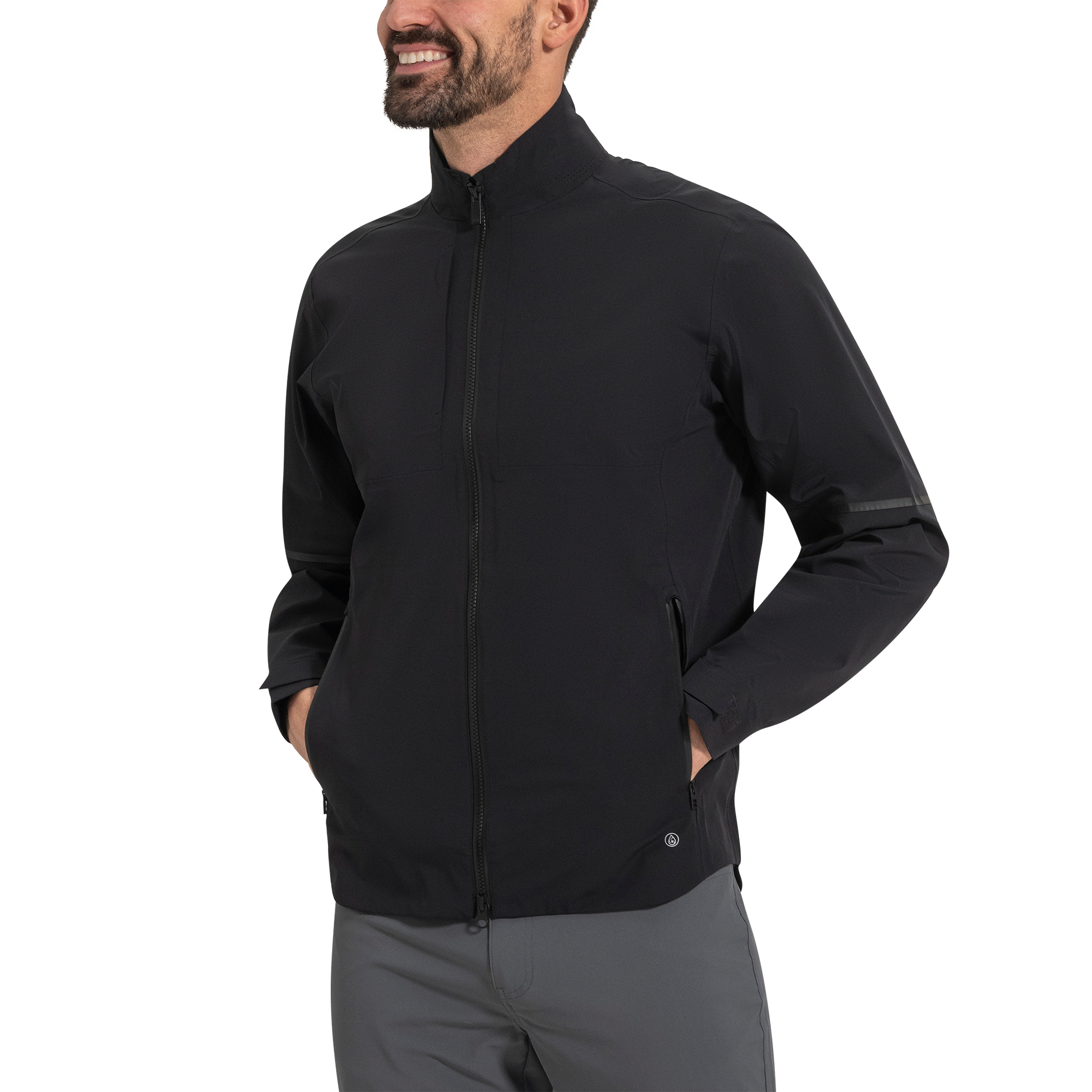 FootJoy Men's DryJoys Select LX Rain Jacket Black - Size: Medium