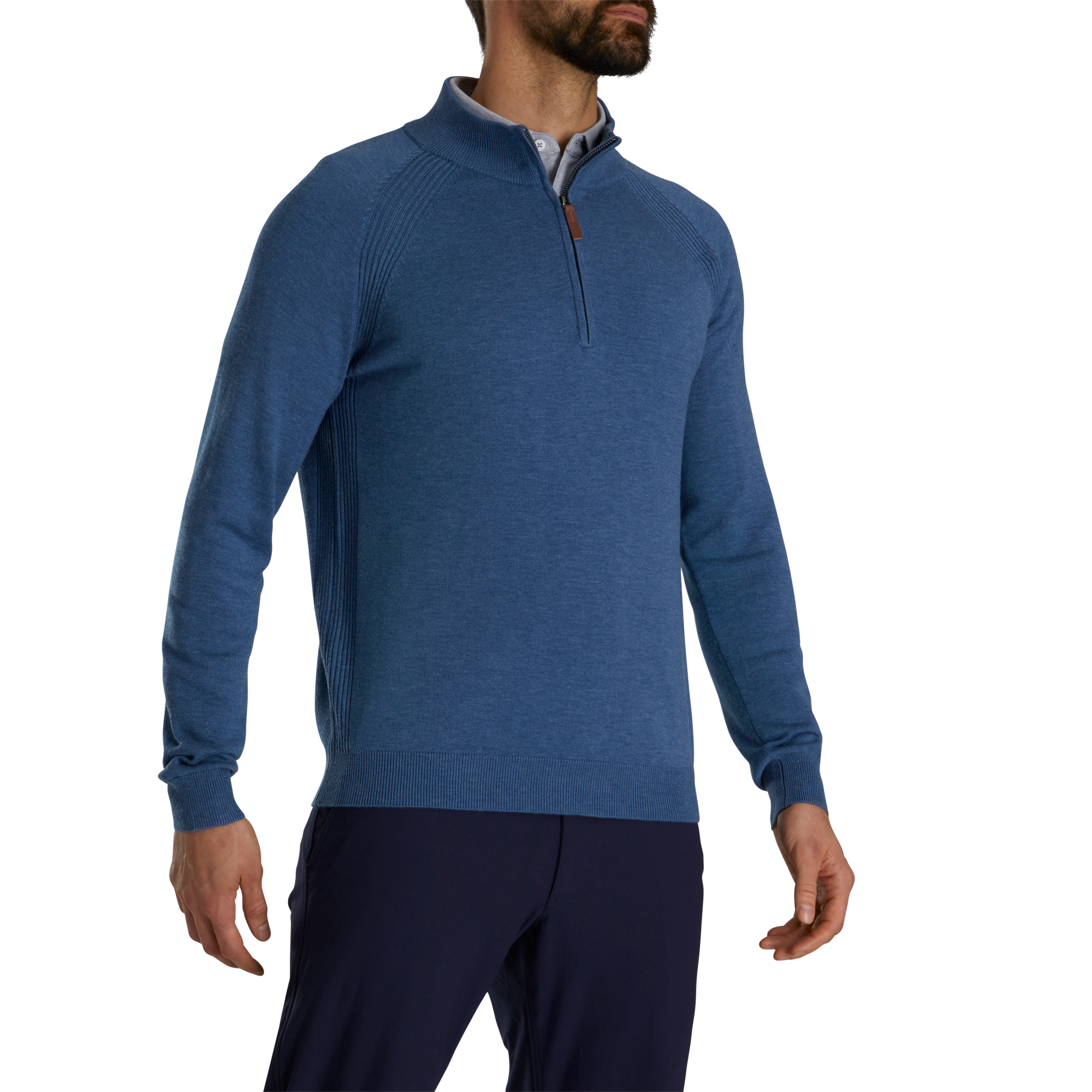 FootJoy Men's Half-Zip Sweater Heather Storm - Size: Large